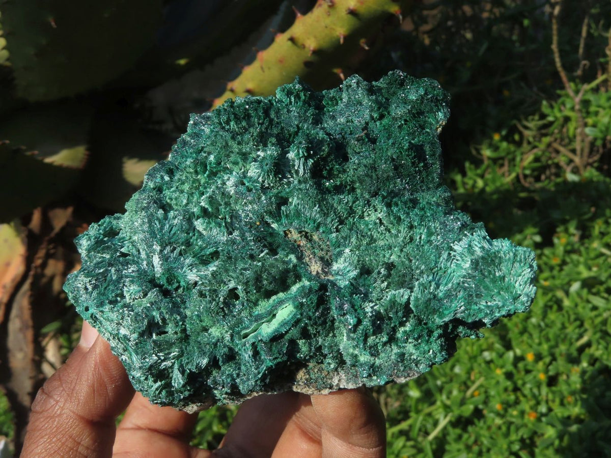 Natural Silky Malachite Specimens x 3 From Kasompe, Congo - TopRock