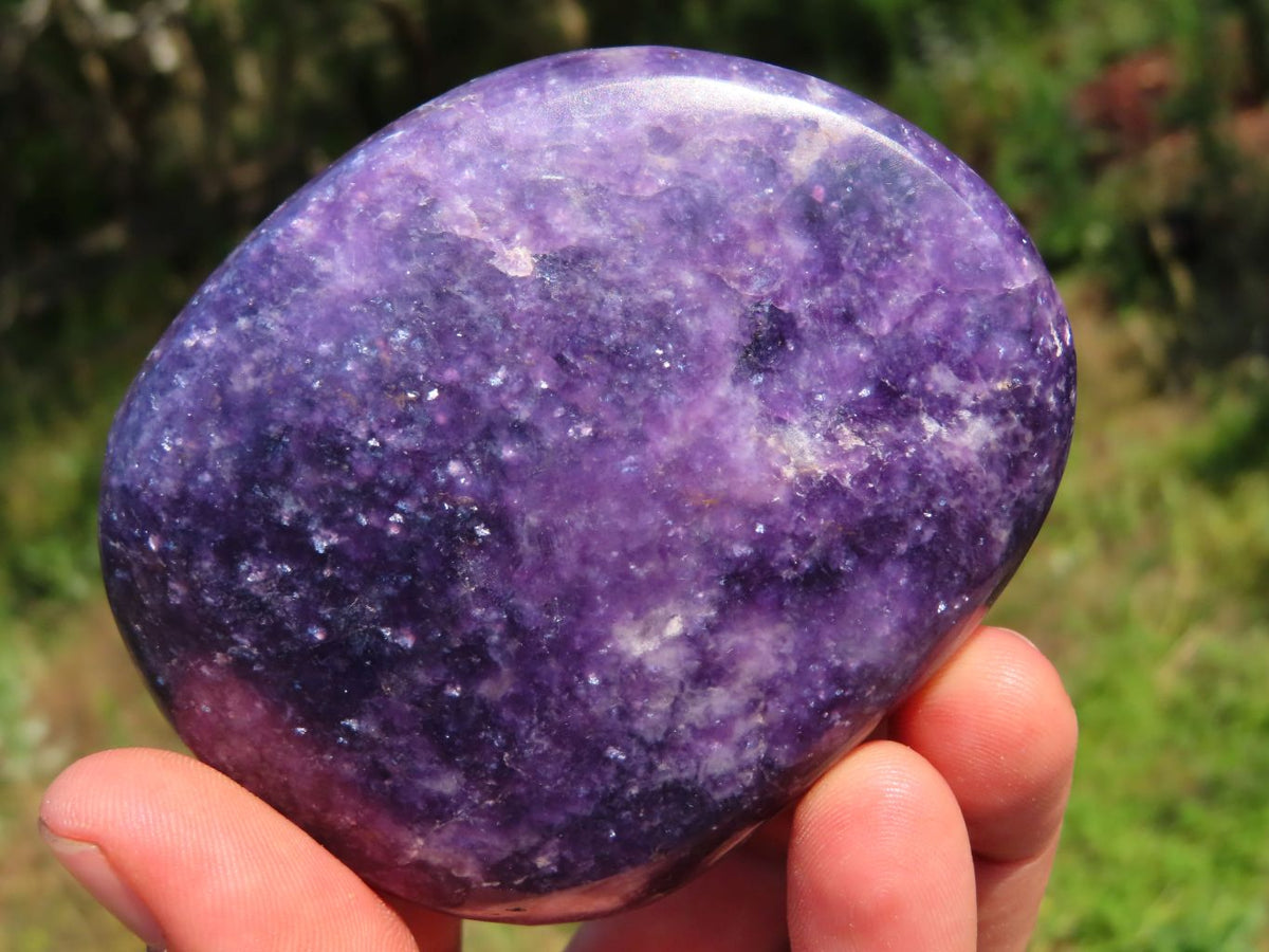 Polished Lepidolite Gallets x 5 From Zimbabwe - TopRock