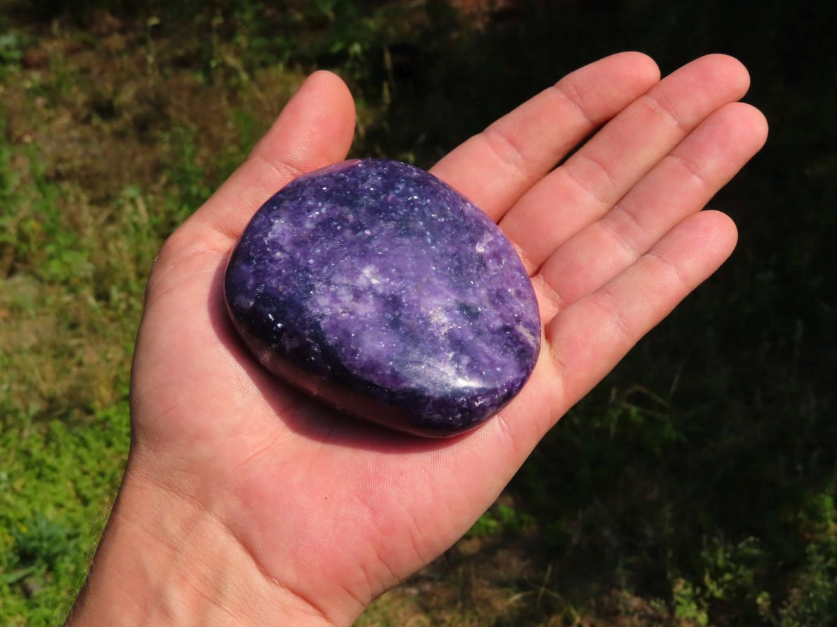 Polished Lepidolite Gallets x 5 From Zimbabwe - TopRock