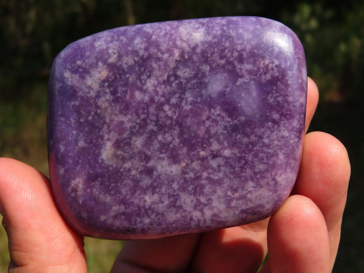 Polished Lepidolite Gallets x 5 From Zimbabwe - TopRock