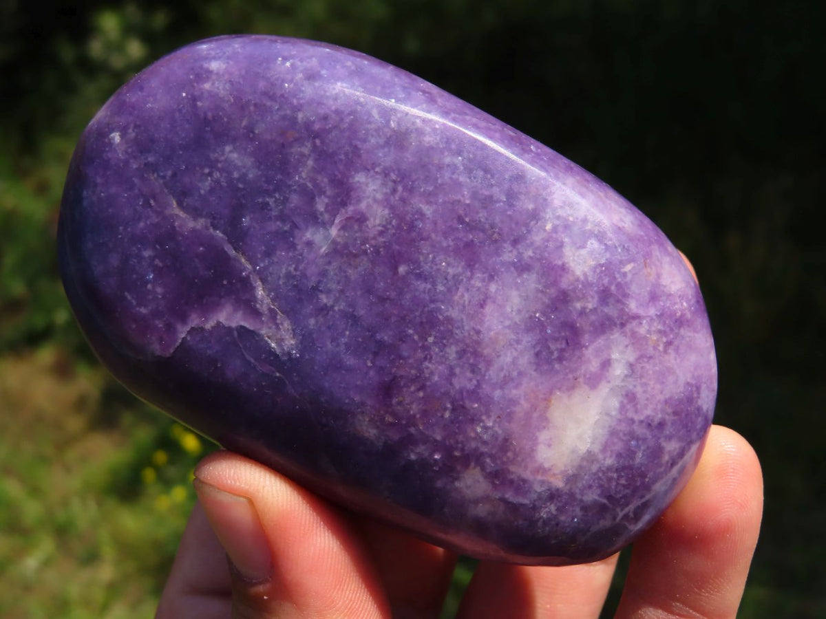 Polished Lepidolite Gallets x 5 From Zimbabwe - TopRock