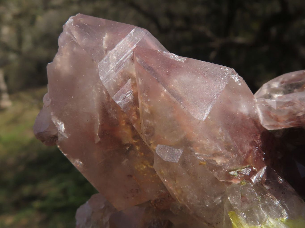 Natural Red Hematoid Phantom Quartz Clusters x 2 From Karoi, Zimbabwe - TopRock