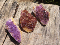 Natural Small Dark "Amethystos" Amethyst Crystal Plates  x 35 From Kwaggafontein, South Africa - TopRock