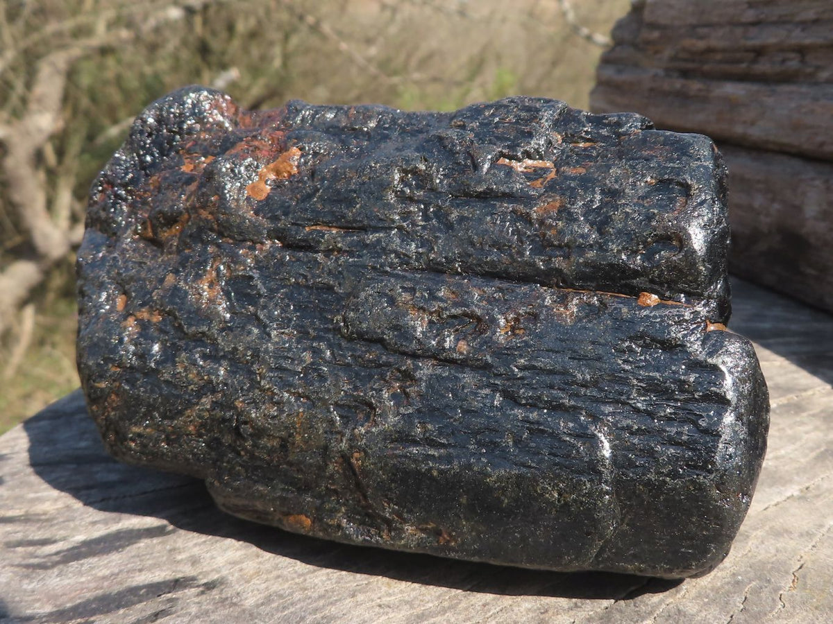Natural Extra Large Alluvial Black Schorl Tourmaline Crystals (Stone Sealed) x 3 From Zimbabwe - TopRock