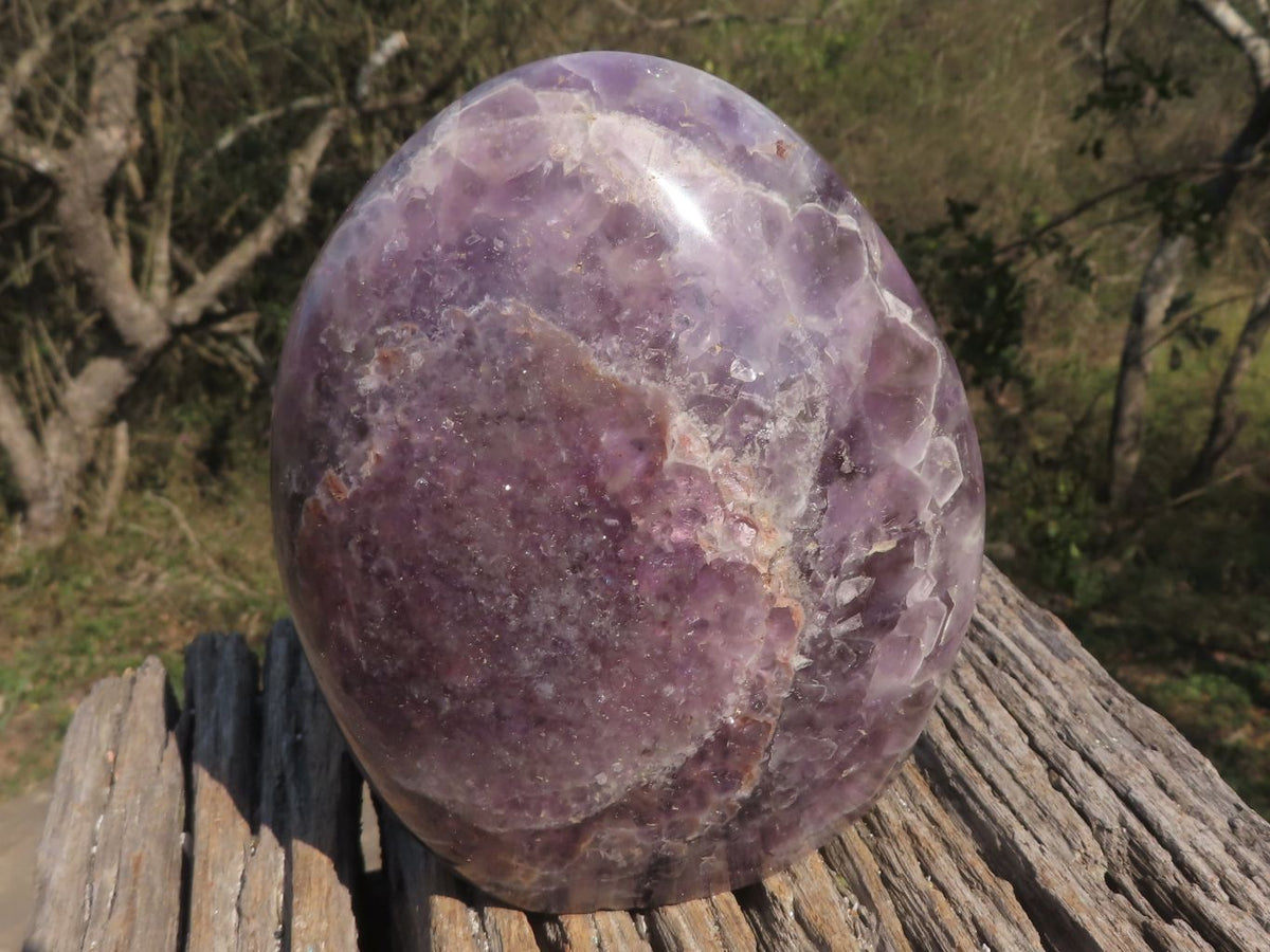 Polished Dream Flower Amethyst Standing Free Form x 1 From Madagascar - TopRock