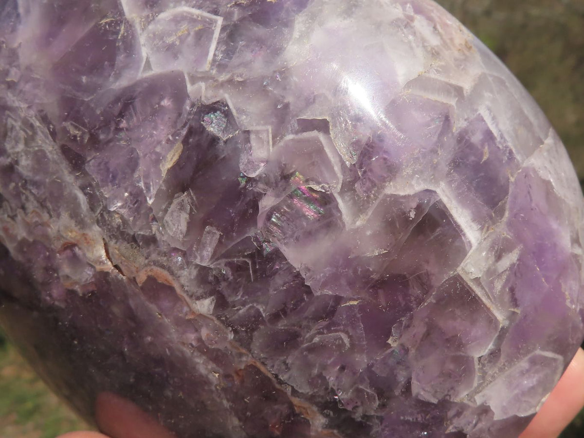 Polished Dream Flower Amethyst Standing Free Form x 1 From Madagascar - TopRock