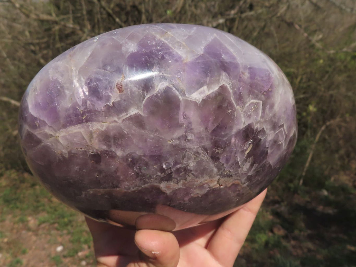 Polished Dream Flower Amethyst Standing Free Form x 1 From Madagascar - TopRock