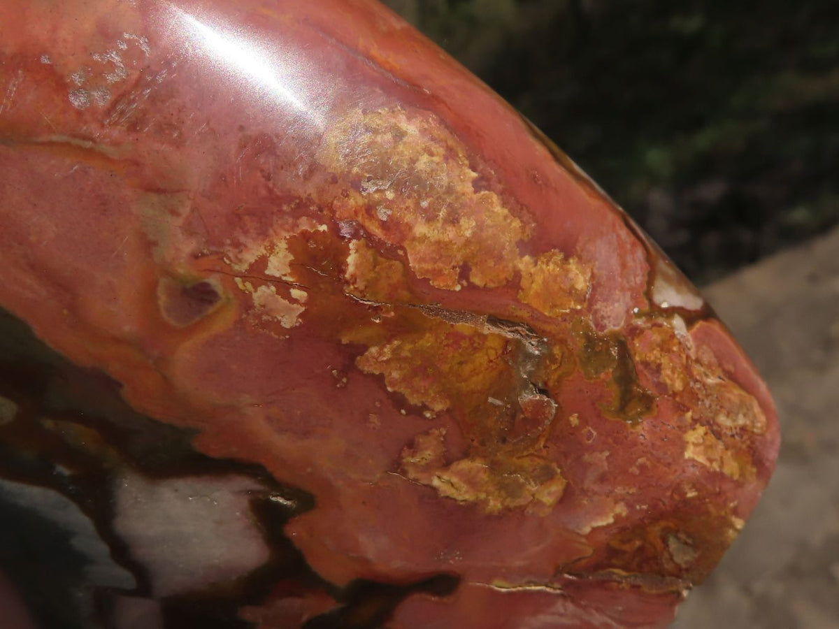 Polished Polychrome / Picasso Jasper Standing Free Form With Gorgeous Patterns x 1 From Mahajanga, Madagascar - TopRock