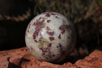 Polished Pink Tourmaline Rubellite Spheres x 3 From Ambatondrazaka, Madagascar - TopRock