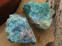 Natural Rough Blue Shattuckite Specimens  x 12 From Kaokoveld, Namibia - TopRock