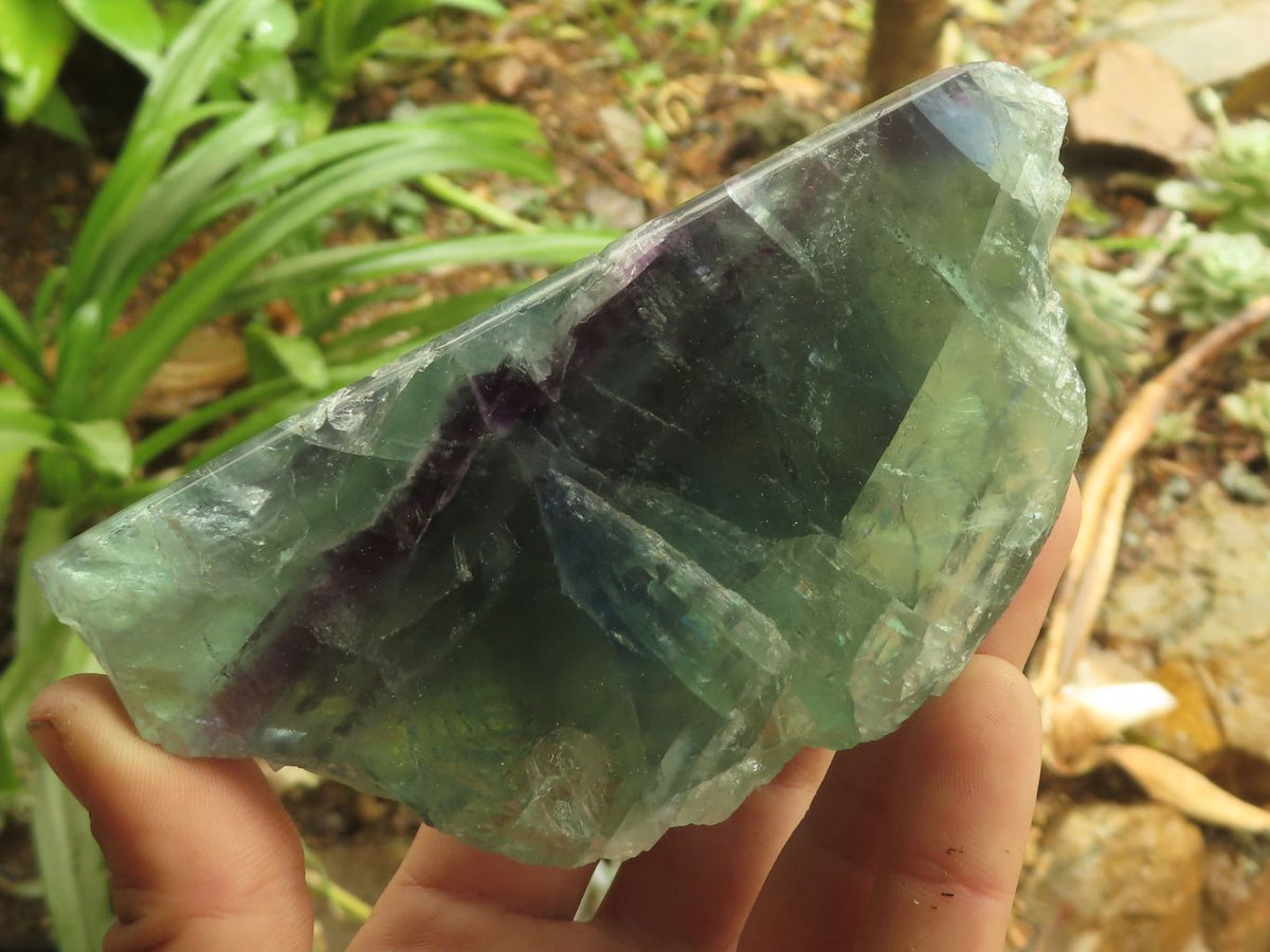 Polished Beautiful Watermelon Fluorite Pieces x 4 From Uis, Namibia - TopRock