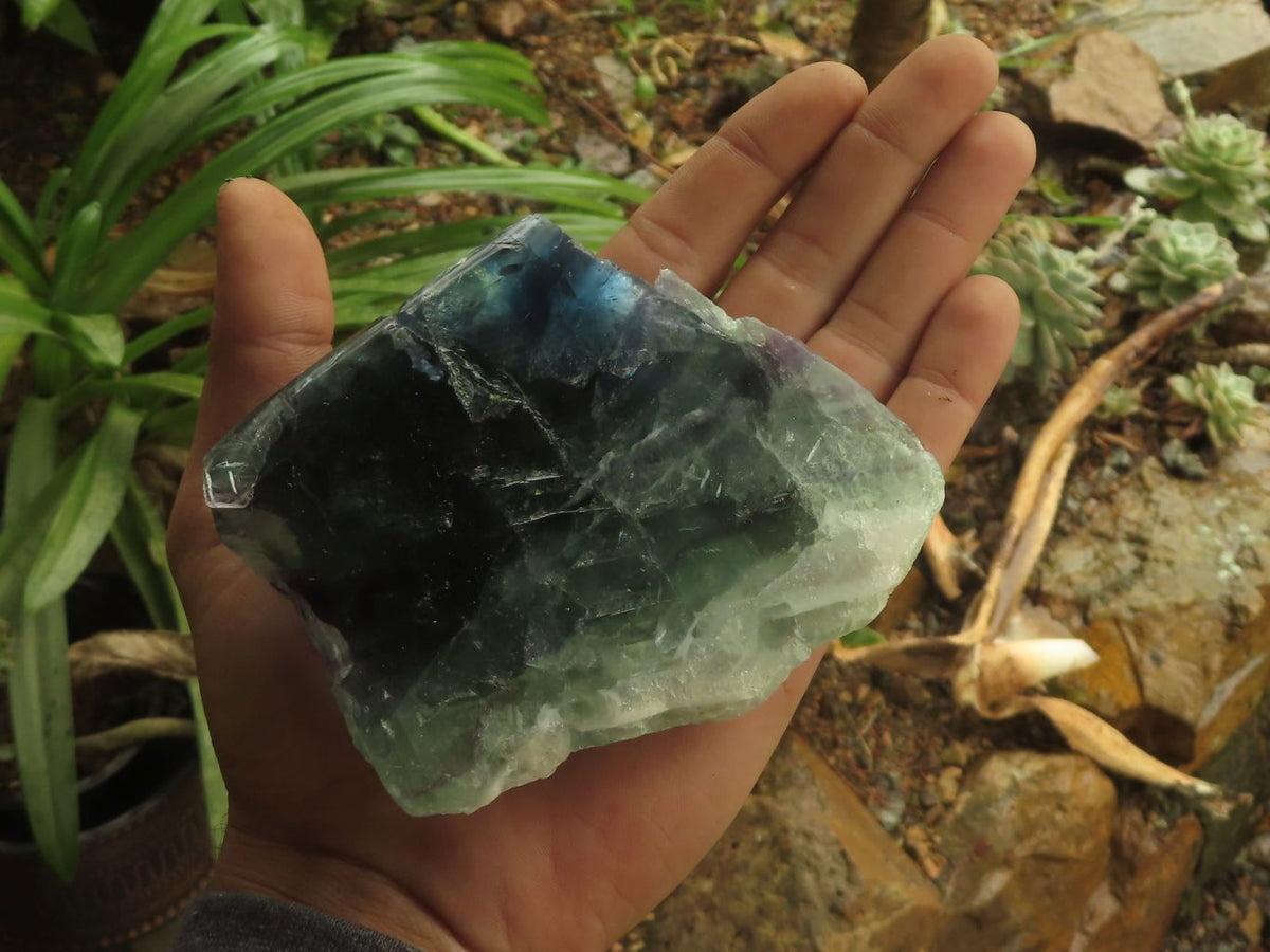 Polished Beautiful Watermelon Fluorite Pieces x 4 From Uis, Namibia - TopRock