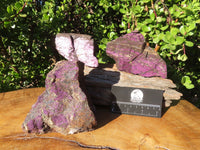 Natural Large Selected Purpurite Specimens x 3 From Erongo, Namibia - TopRock