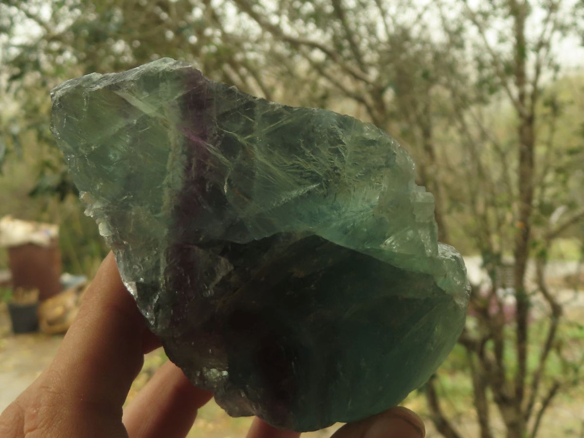 Polished Beautiful Watermelon Fluorite Pieces x 4 From Uis, Namibia - TopRock
