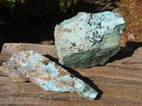 Natural Drusy Coated Chrysocolla & Malachite Dolomite Specimens x 4 From Likasi, Congo - Toprock Gemstones and Minerals