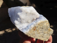 Natural Blue Lace Agate Geode Specimens  x 6 From Nsanje, Malawi - Toprock Gemstones and Minerals