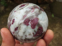 Polished Rubellite Pink Tourmaline Spheres  x 2 From Madagascar - TopRock