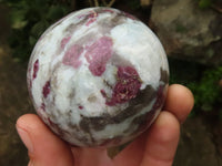Polished Rubellite Pink Tourmaline Spheres  x 2 From Madagascar - TopRock