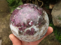 Polished Rubellite Pink Tourmaline Spheres  x 2 From Madagascar - TopRock
