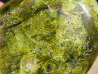 Polished Green Opal Standing Free Forms  x 2 From Antsirabe, Madagascar - Toprock Gemstones and Minerals