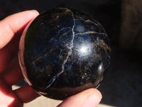 Polished Rare Iolite Spheres x 2 From Ambatofinandrahana, Madagascar - Toprock Gemstones and Minerals