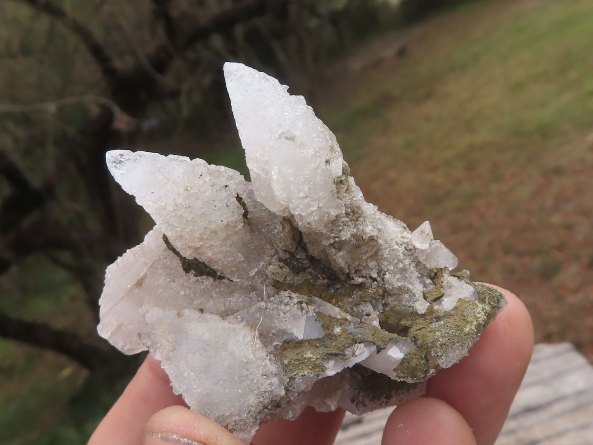Natural Drusy Dog Tooth Calcite Pseudomorph Crystals x 35 From Alberts Mountain, Lesotho - TopRock