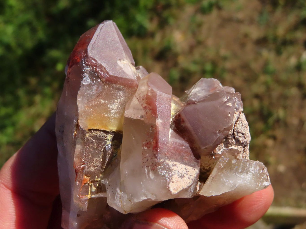 Natural Red Hematoid Crystals x 12 From Karoi, Zimbabwe - TopRock