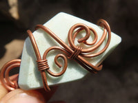 Polished Mixed Copper Wire Wrapped Jewellery Pendants x 6 From Congo - Toprock Gemstones and Minerals