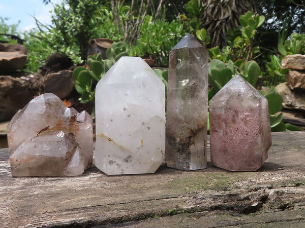 Polished Gorgeous Mixed Selection Of Quartz Crystals  x 4 From Madagascar - TopRock