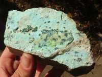 Natural Drusy Chrysocolla & Malachite Dolomite Specimens x 4 From Congo - Toprock Gemstones and Minerals