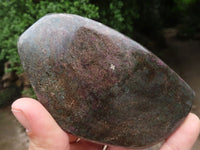 Polished Fluorescent Ruby Corundum In Chrome Verdite Free Forms x 6 From Zimbabwe - TopRock