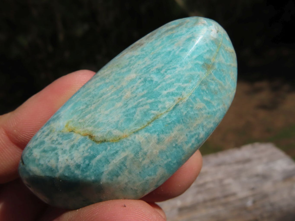 Polished Blue Kobi Amazonite Gallets x 18 From Zimbabwe - TopRock