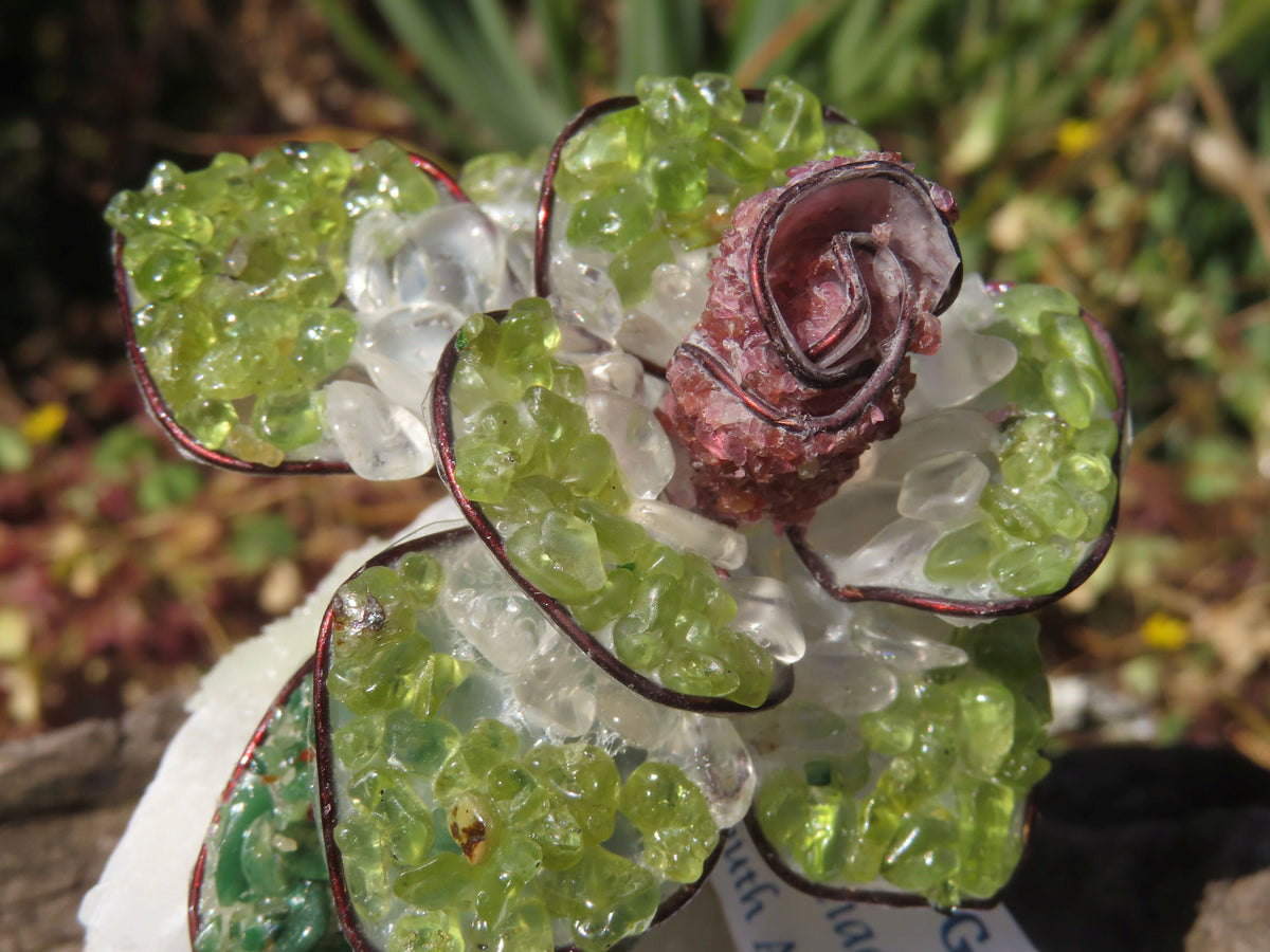Polished Large Gemstone Art Rose - sold per piece - From South Africa - TopRock