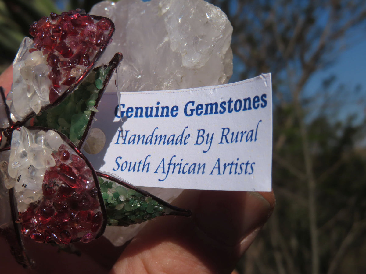 Polished Large Gemstone Art Rose - sold per piece - From South Africa - TopRock
