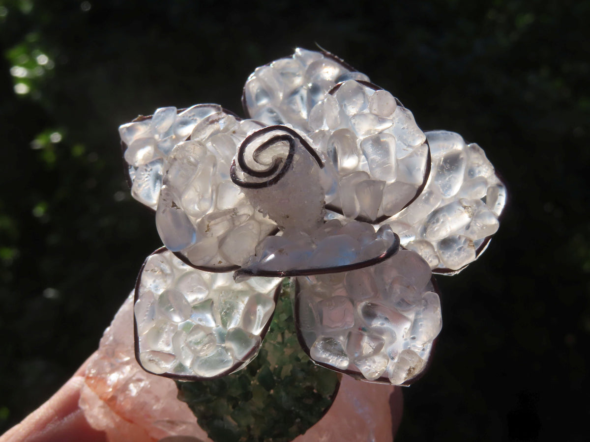 Polished Large Gemstone Art Rose - sold per piece - From South Africa - TopRock