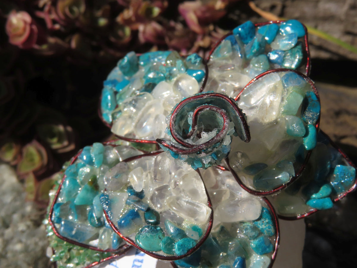 Polished Large Gemstone Art Rose - sold per piece - From South Africa - TopRock