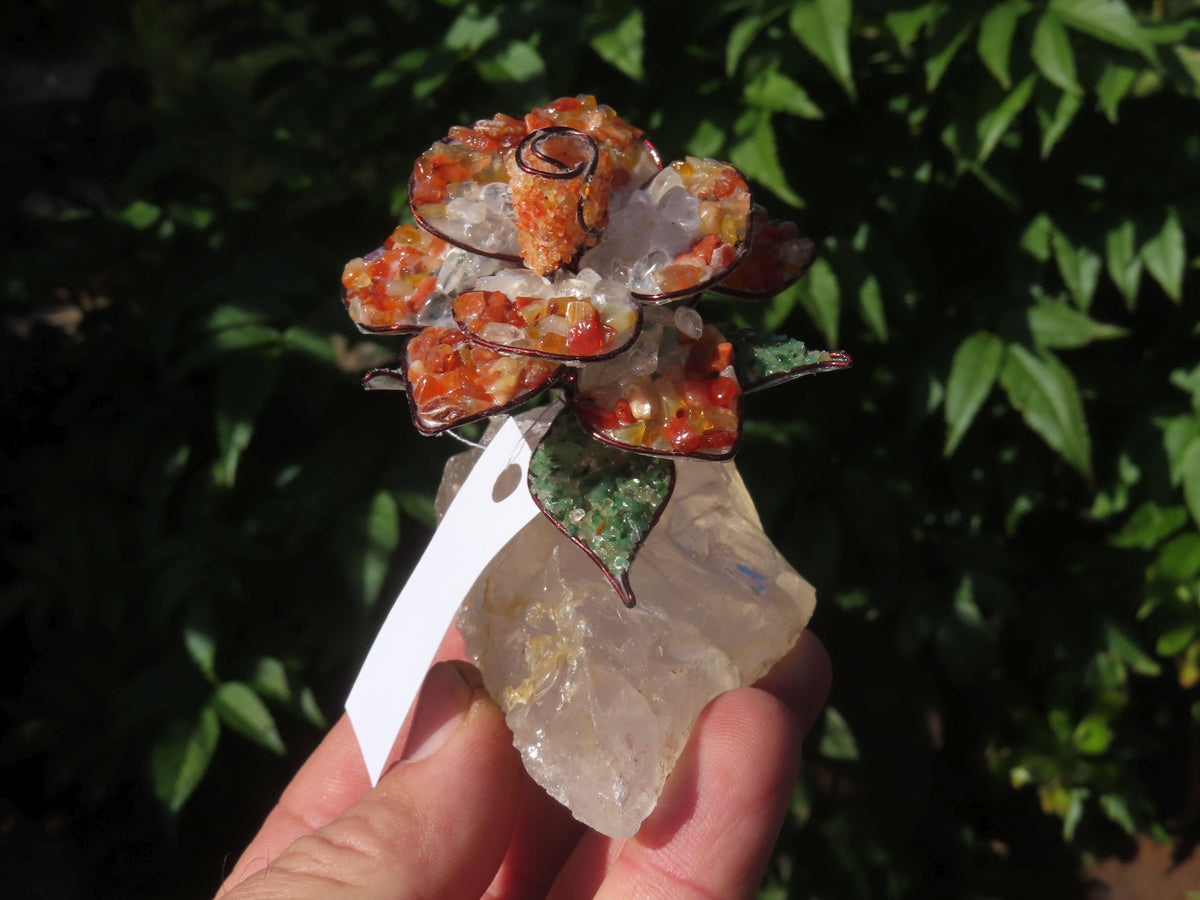 Polished Large Gemstone Art Rose - sold per piece - From South Africa - TopRock