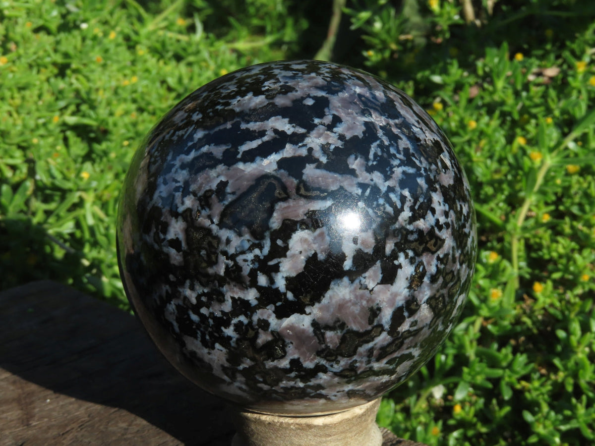 Polished Merlinite Gabbro Sphere x 1 From Madagascar - TopRock