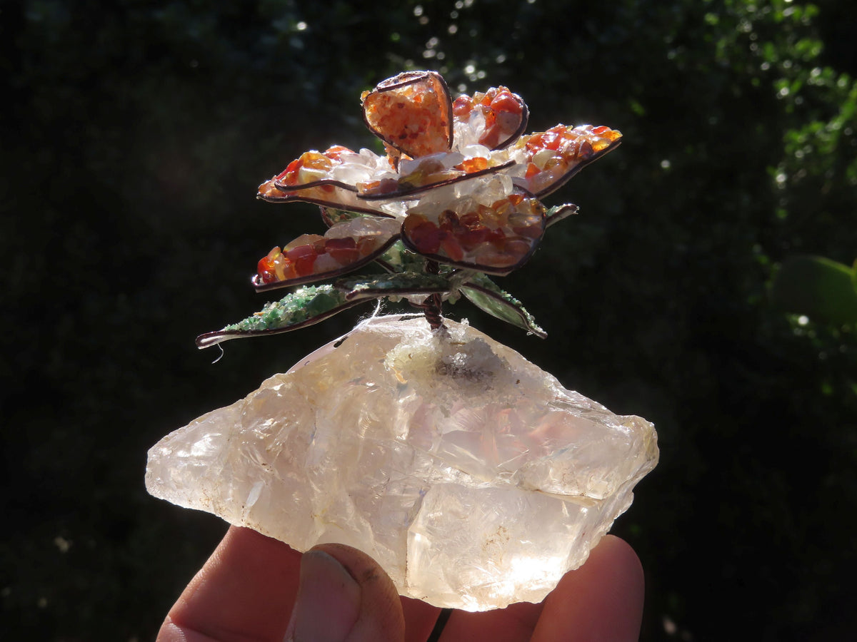 Polished Large Gemstone Art Rose - sold per piece - From South Africa - TopRock