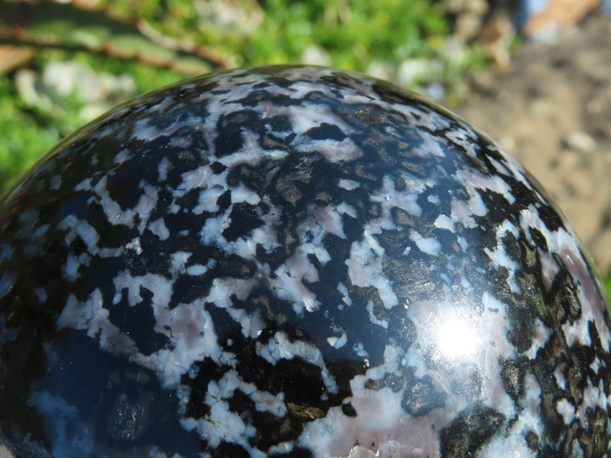 Polished Merlinite Gabbro Sphere x 1 From Madagascar - TopRock