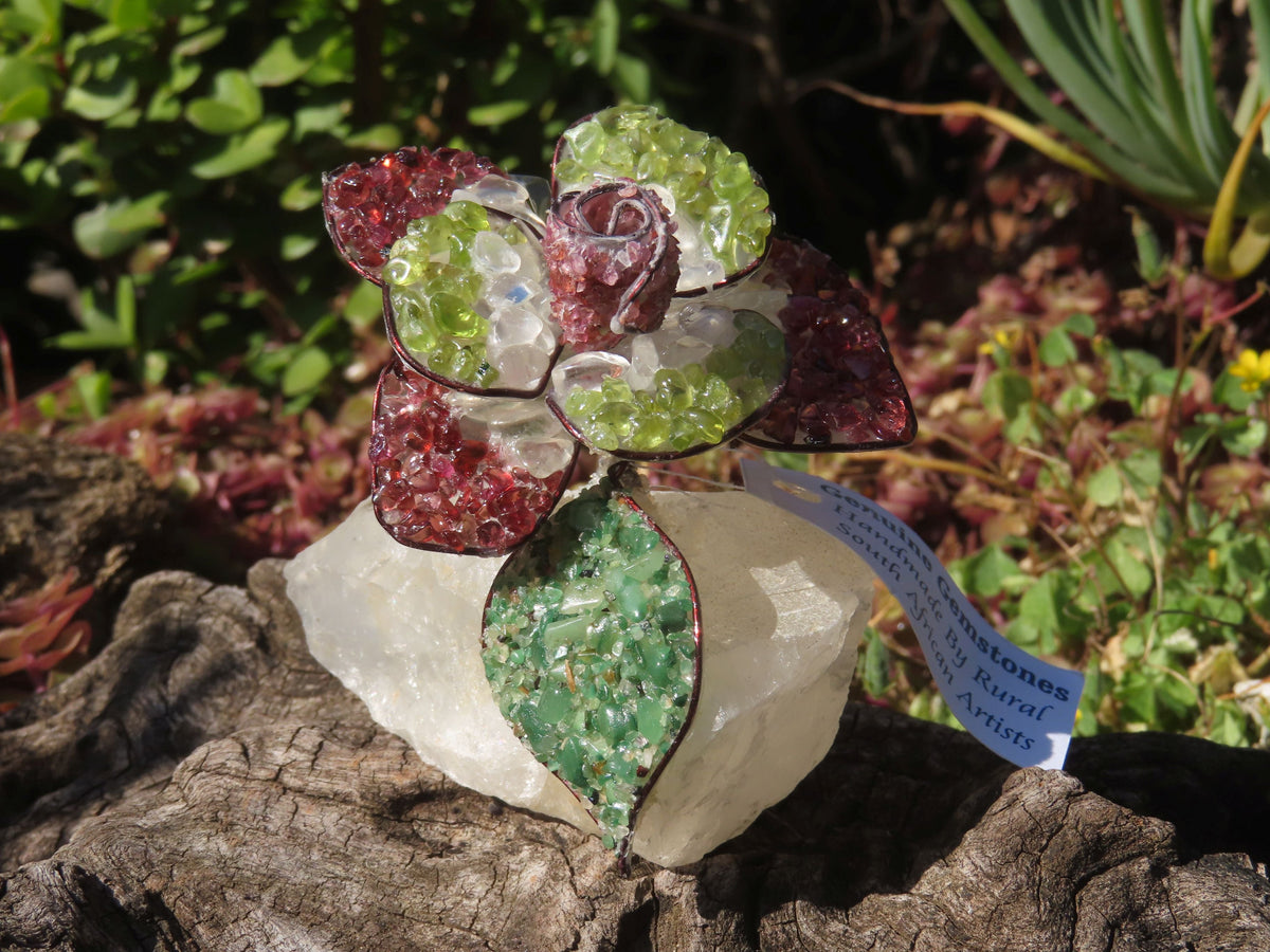 Polished Large Gemstone Art Rose - sold per piece - From South Africa - TopRock