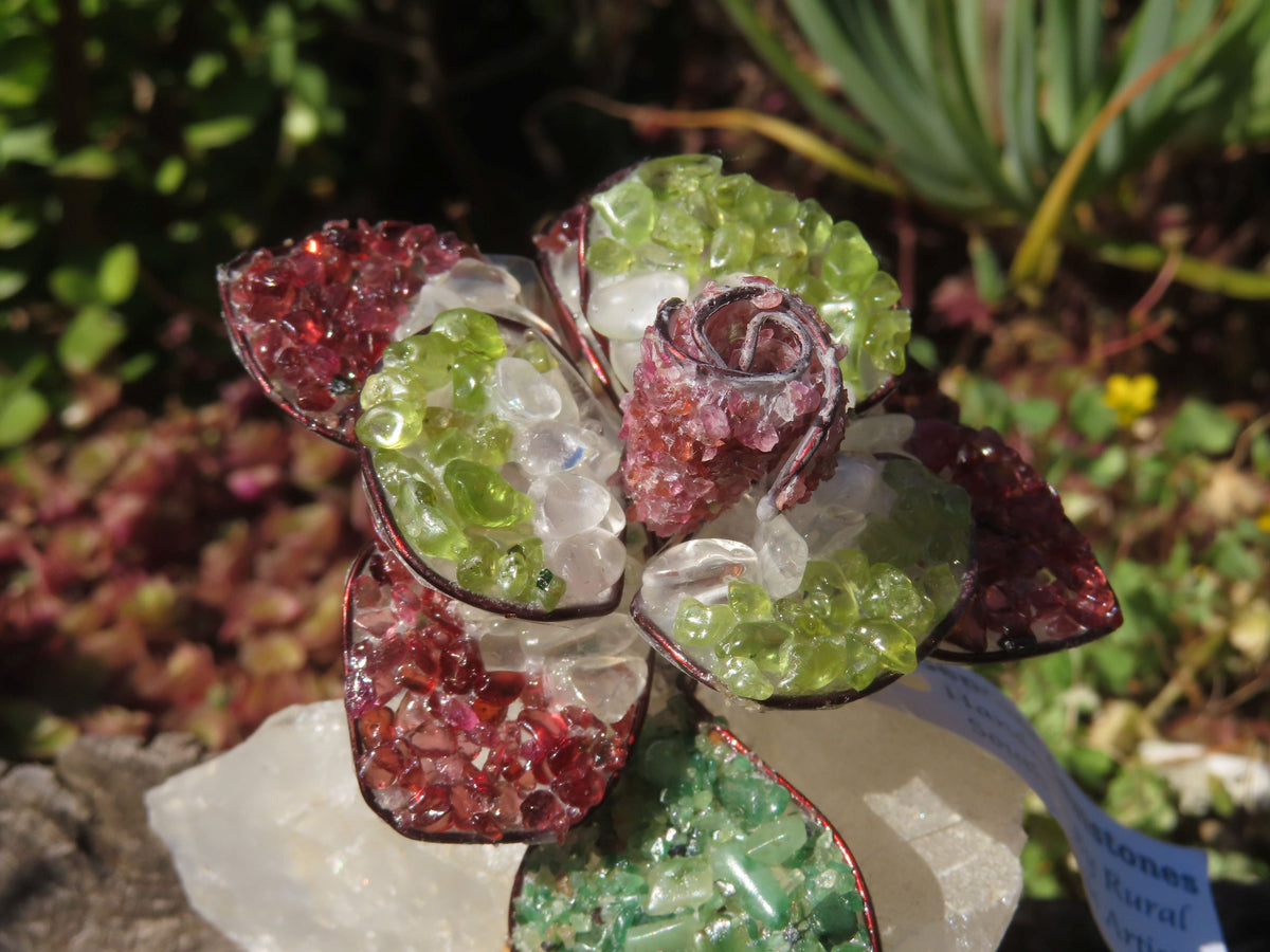 Polished Large Gemstone Art Rose - sold per piece - From South Africa - TopRock