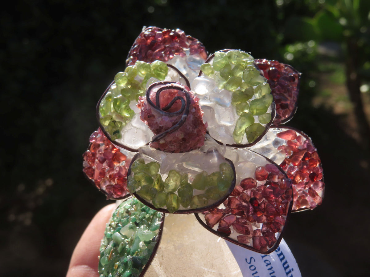 Polished Large Gemstone Art Rose - sold per piece - From South Africa - TopRock