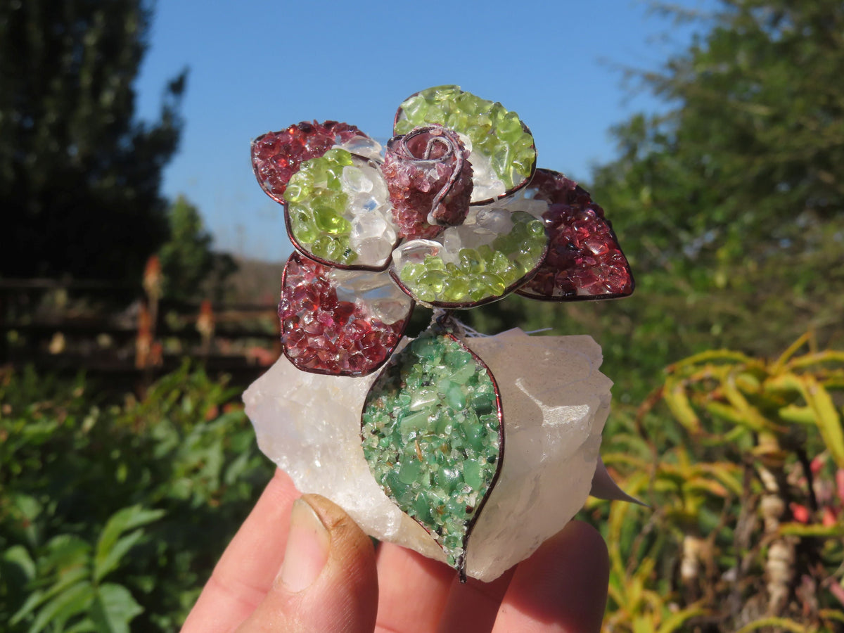 Polished Large Gemstone Art Rose - sold per piece - From South Africa - TopRock
