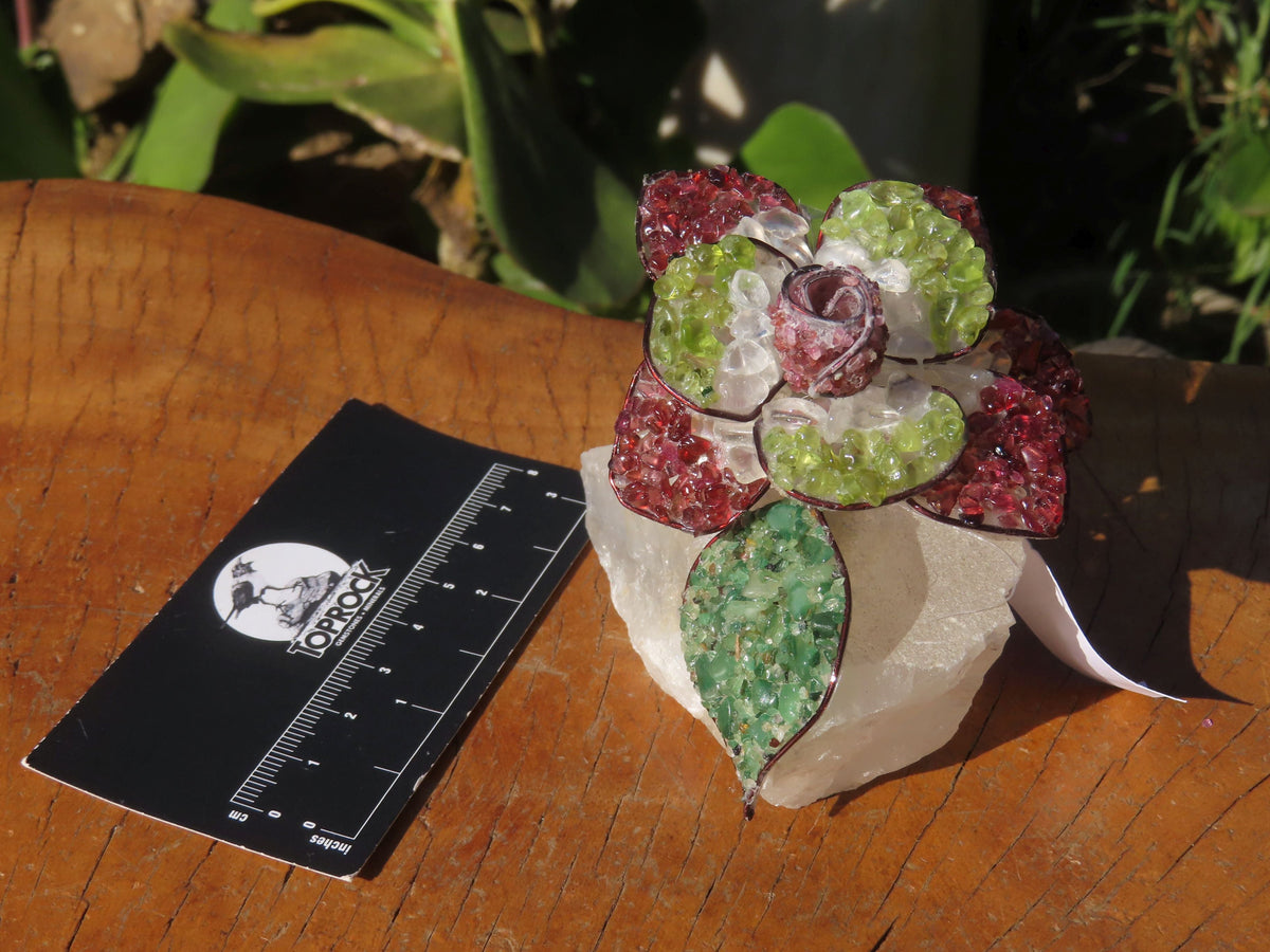 Polished Large Gemstone Art Rose - sold per piece - From South Africa - TopRock