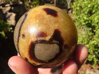 Polished Septerye (Calcite & Aragonite) Spheres x 6 From Mahajanga, Madagascar - Toprock Gemstones and Minerals