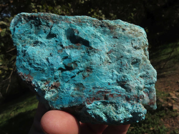 Natural Rough Cobbed Blue Shattuckite Pieces x 6 From Kaokoveld - TopRock