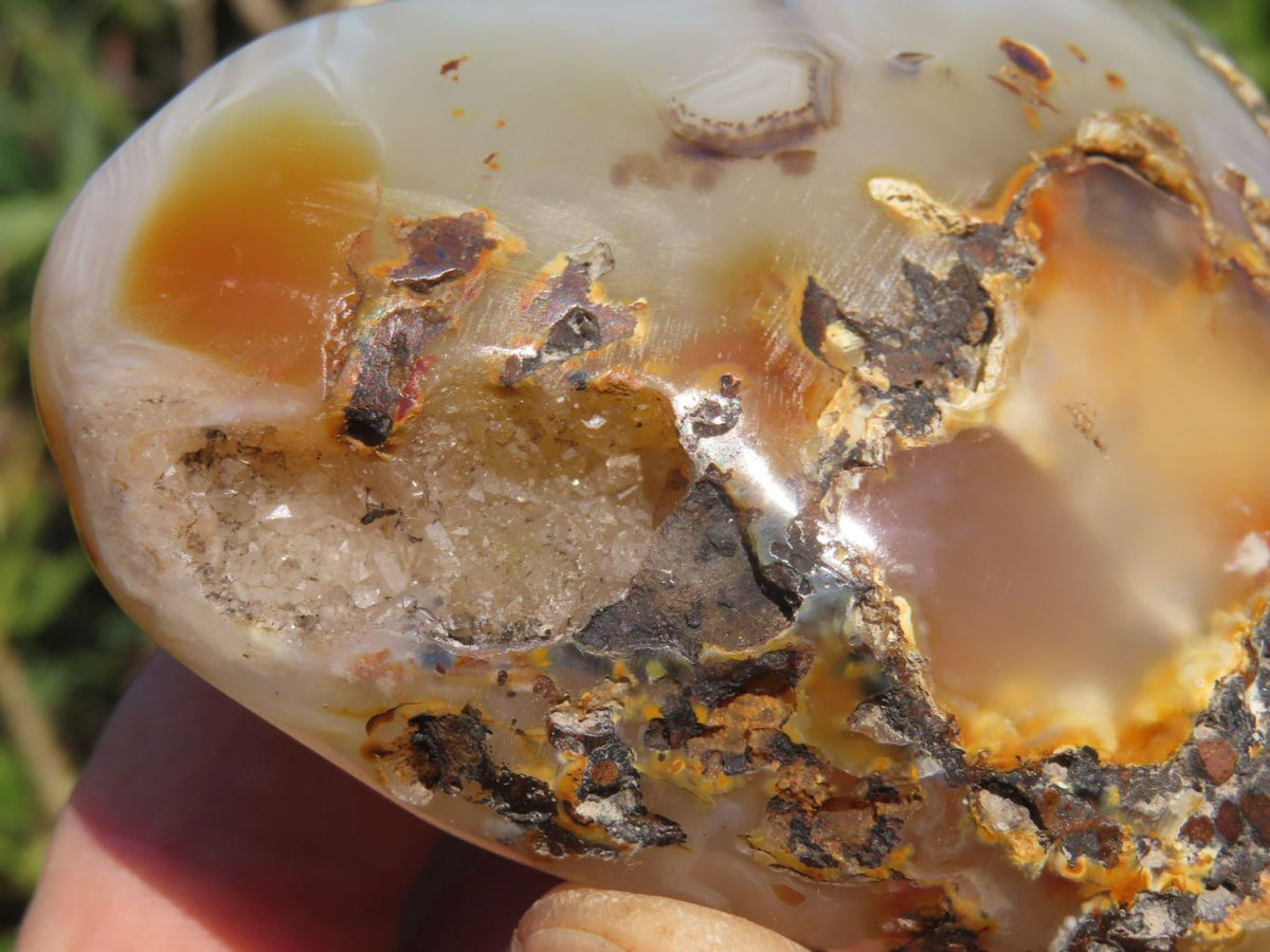 Polished Agate Hearts x 6 From Madagascar - TopRock