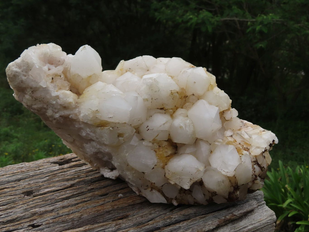 Natural Large White Phantom Quartz Cluster x 1 From Madagascar - TopRock