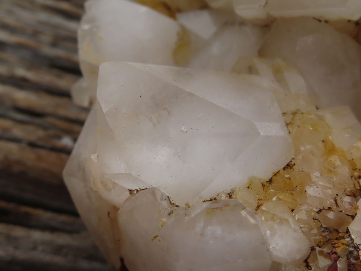 Natural Large White Phantom Quartz Cluster x 1 From Madagascar - TopRock
